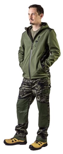 Terepmintás munkásnadrág,CAMO, 60% pamut, 40% polyester, 255 g/m2, XXL