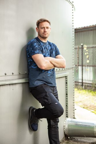 Tengerészkék munkásnadrág, Navy, 60% pamut + 40% poliészter, L