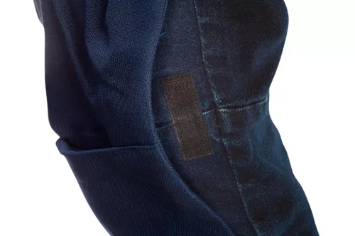 Farmer munkásnadrág, Denim, 98% pamut, térdvédő betét zsebbel, gombos oldalzsebekkel, 255 g/m2, XXL