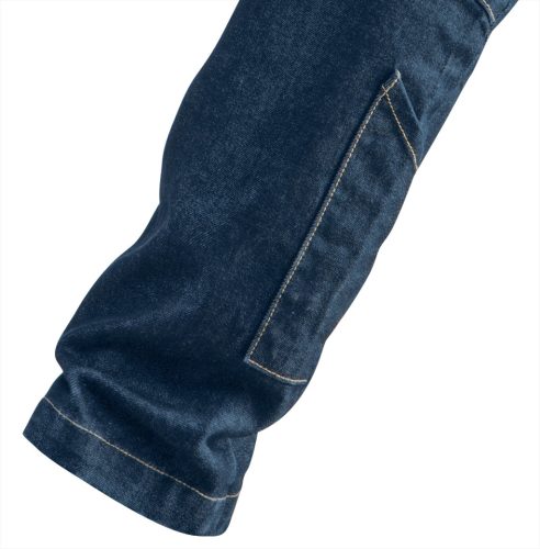 Farmer munkásnadrág, Denim, cipzáros oldalzsebekkel, 98% pamut, 410 g/m2, XS