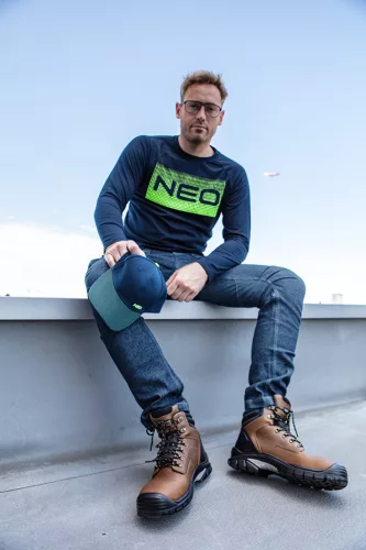 Farmer munkásnadrág, Denim, cipzáros oldalzsebekkel, 98% pamut, 410 g/m2, XXL