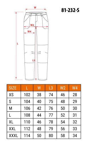 Terepmintás munkásnadrág, CAMO Urban, 60% pamut, 37% poliészter, 3% elasztán, S