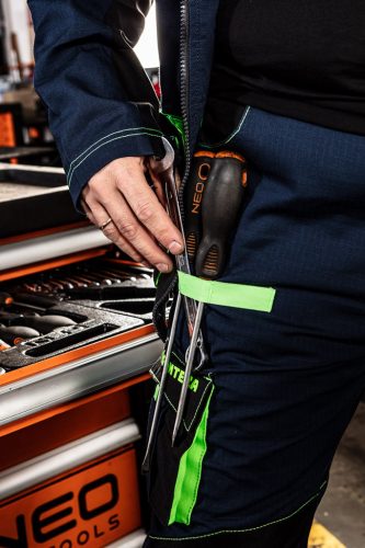 Munkanadrág, Motosynteza, 100% pamut szakadásmentes szövet, 3 soros varrat, térdprotektor zseb, XXL