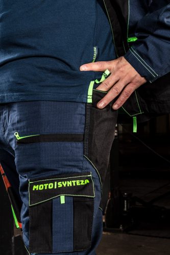 Munkanadrág, Motosynteza, 100% pamut szakadásmentes szövet, 3 soros varrat, térdprotektor zseb, XXL