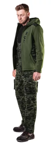 Kantáros, terepmintás munkásnadrág, CAMO, 60% pamut, 40% polyester, 255 g/m2, S