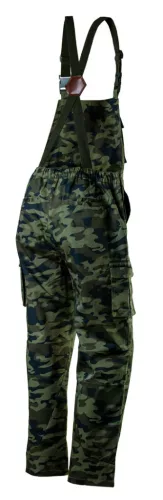 Kantáros, terepmintás munkásnadrág, CAMO, 60% pamut, 40% polyester, 255 g/m2, XXXL