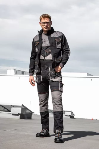 Kantáros munkásnadrág, karcsúsított(slim fit), 60% pamut, 37% polyester, 3% elasztán, 285 g/m2, M