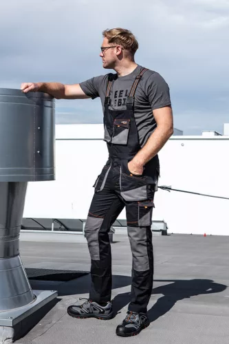 Kantáros munkásnadrág, karcsúsított(slim fit), 60% pamut, 37% polyester, 3% elasztán, 285 g/m2, XXXL