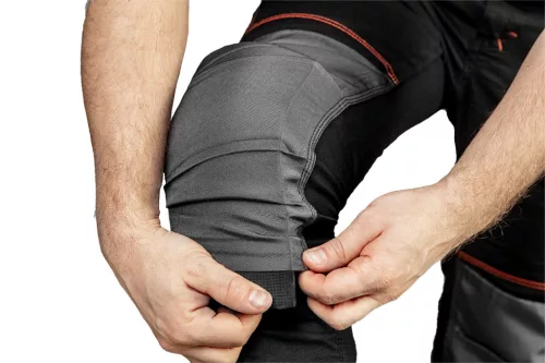 Kantáros munkásnadrág, karcsúsított(slim fit), 60% pamut, 37% polyester, 3% elasztán, 285 g/m2, XXXL