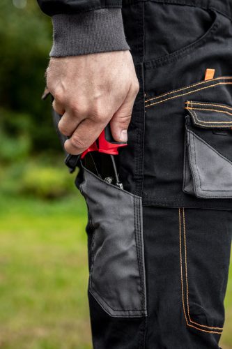 Overall, HD, karcsúsított(slim fit), 60% pamut, 37% polyester, 3% elasztán, 285 g/m2, L