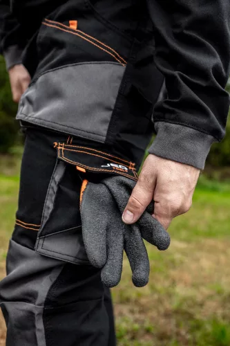 Overall, HD, karcsúsított(slim fit), 60% pamut, 37% polyester, 3% elasztán, 285 g/m2, M