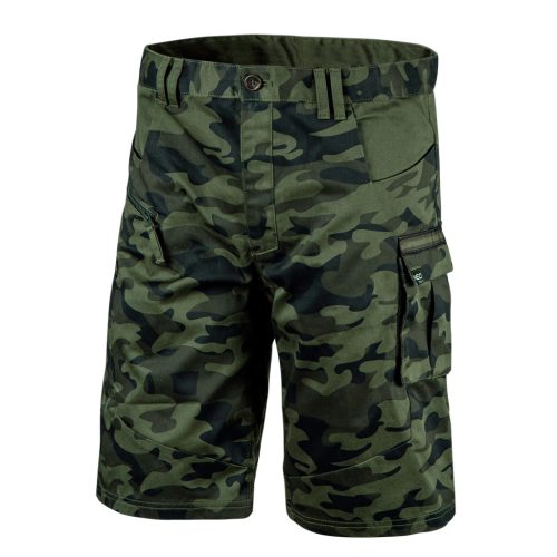 Terepmintás Rövid munkásnadrág, CAMO, 60% pamut, 40% polyester, 255 g/m2, L