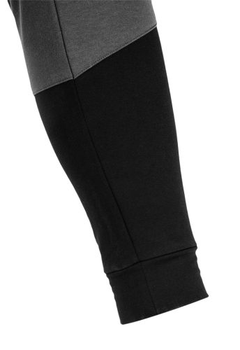 Melegítő nadrág Comfort, fekete-szürke, 57% pamut, 39% poliészter, S