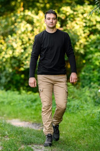 Munkásnadrág, Outdoor, bézs, 280g/m2, S