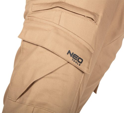 Munkásnadrág, Outdoor, bézs, 280g/m2, XXXL