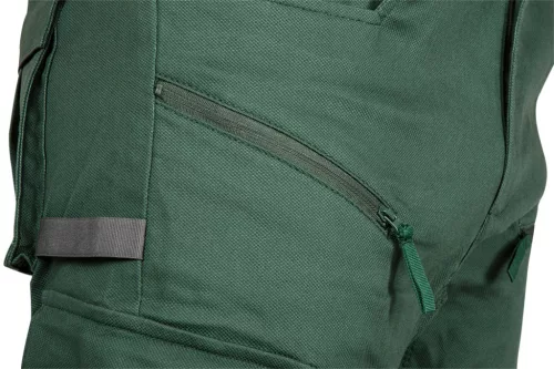 Munkásnadrág, Outdoor, zöld, 80% pamut, XXL