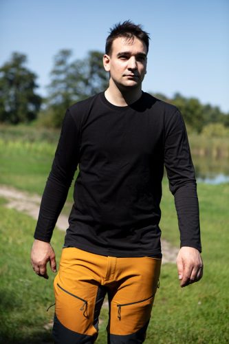 Munkásnadrág Outdoor, 4 irányú sztreccs, Mustár színű, M