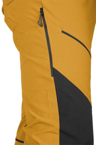 Munkásnadrág Outdoor, 4 irányú sztreccs, Mustár színű, XS