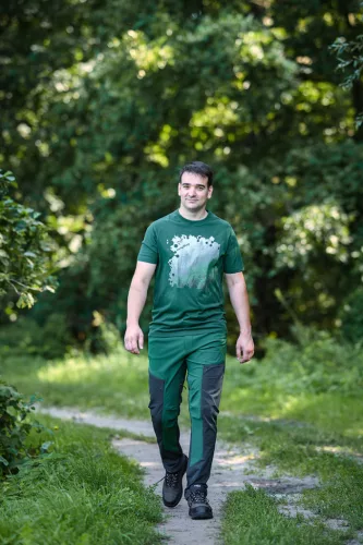 Munkásnadrág Outdoor, 4 irányú sztreccs, zöld-szürke, XXL