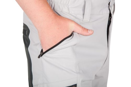 Munkásnadrág Outdoor, 4 irányú sztreccs anyag, 150g/m2, világos-sötét szürke, M