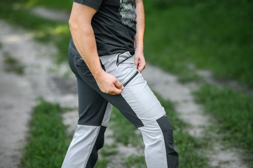 Munkásnadrág Outdoor, 4 irányú sztreccs anyag, 150g/m2, világos-sötét szürke, XXXL