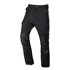   Munkásnadrág Mix&Match, 4 irányú sztreccs, 230g/m2, fekete-narancs, L