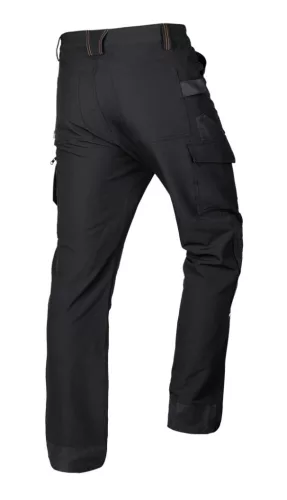 Munkásnadrág Mix&Match, 4 irányú sztreccs, 230g/m2, fekete-narancs, XXXL