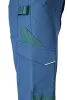 Munkásnadrág Mix&Match, 4 irányú sztreccs, 230g/m2, kék-zöld, M