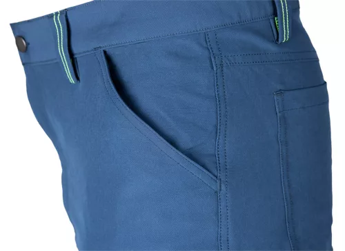 Munkásnadrág Mix&Match, 4 irányú sztreccs, 230g/m2, kék-zöld, XXL