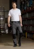 Munkásnadrág Mix&Match, 4 irányú sztreccs, 230g/m2, külső csavarzsebek, Cordura erősítés, szürke-fekete, M