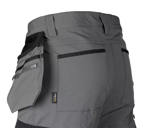 Munkásnadrág Mix&Match, 4 irányú sztreccs, 230g/m2, külső csavarzsebek, Cordura erősítés, szürke-fekete, XXL