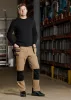 Munkásnadrág Mix&Match, 4 irányú sztreccs, 230g/m2, külső csavarzsebek, Cordura erősítés, bézs-fekete, XXXL