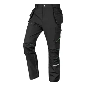   Munkásnadrág Mix&Match, 4 irányú sztreccs, 230g/m2, külső csavarzsebek, Cordura megerősítések, fekete, L
