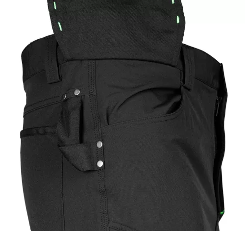 Munkásnadrág Mix&Match, 4 irányú sztreccs, 230g/m2, külső csavarzsebek, Cordura megerősítések, fekete, L