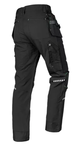 Munkásnadrág Mix&Match, 4 irányú sztreccs, 230g/m2, külső csavarzsebek, Cordura megerősítések, fekete, XL