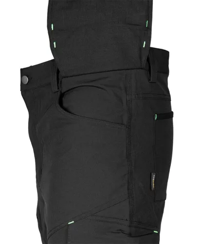 Munkásnadrág Mix&Match, 4 irányú sztreccs, 230g/m2, külső csavarzsebek, Cordura megerősítések, fekete, XS