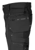 Munkásnadrág Mix&Match, 4 irányú sztreccs, 230g/m2, külső csavarzsebek, Cordura megerősítések, fekete, XXL