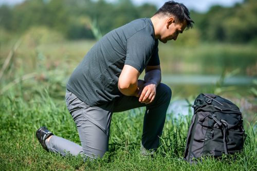 Munkásnadrág Outdoor, 2 irányú sztreccs anyag, 185g/m2, szürke, XL