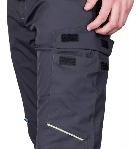 Munkásnadrág Mix&Match, sztreccs anyag, 135g/m2, szürke, XL