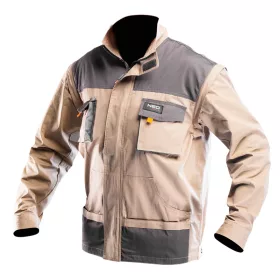   Munkadzseki 2az1-ben, S/48 100% pamut, 180g/m2, Lezippzározható újjak, 