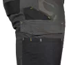 Munkásnadrág Mix&Match Canvas, 280g/m2, külső zsebek, Cordura részek, fényvisszav. betétek, zöld-terep, XS