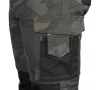 Munkásnadrág Mix&Match Canvas, 280g/m2, külső zsebek, Cordura részek, fényvisszav. betétek, zöld-terep, XS