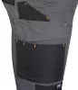 Munkásnadrág Mix&Match Canvas, 280g/m2, külső zsebek, Cordura részek, fényvisszav. betétek, szürke-fek., XXL