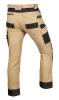 Munkásnadrág Mix&Match Canvas, 280g/m2, külső zsebek, Cordura részek, fényvisszav. betétek, bézs-fek., XL