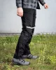 Munkásnadrág Mix&Match, 240g/m2, külső zsebek, profilozott térdbetét, fényvisszav. betétek, fek., XXL