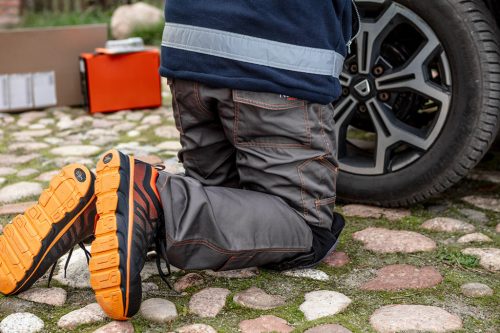 Munkásnadrág, Basic, M/50, 35% pamut, 65% polyester, 245 g/m2, többfunkciós zsebek, térdprotektor zseb, M