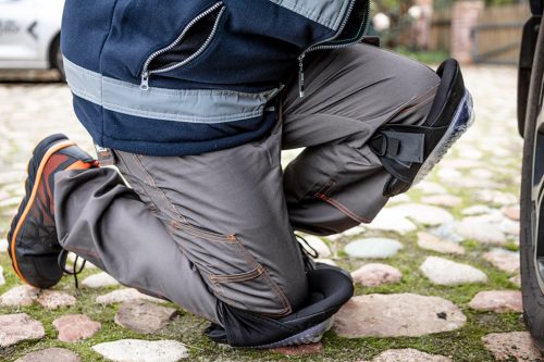 Munkásnadrág, Basic, XXL/58, 35% pamut, 65% polyester, 245 g/m2, többfunkciós zsebek, térdprotektor zseb, XXL