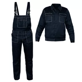 Munkaruha szett, Basic, kantáros nadrág + munkadzseki, M