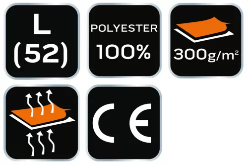 Polár munkavédelmi kabát, zöld, L