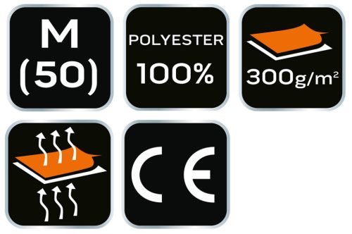 Polár munkavédelmi kabát, zöld, M